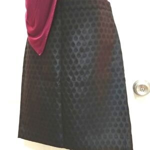 J. Crew textured tone-on-tone polka dot pencil skirt size 10